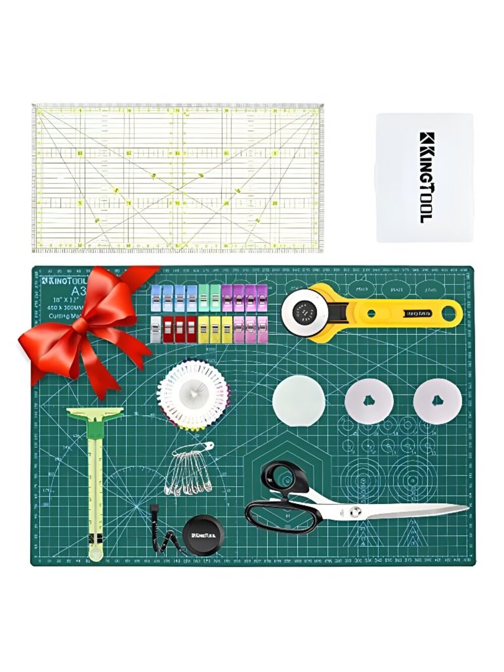 78 Pcs Rotary Cutter Set - KingTool 45mm Cutter Kit with A3 Cutting Mat,